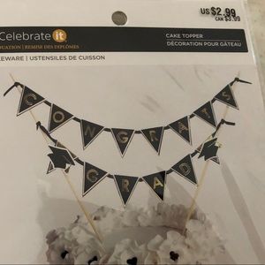 Congrats grad cake topper